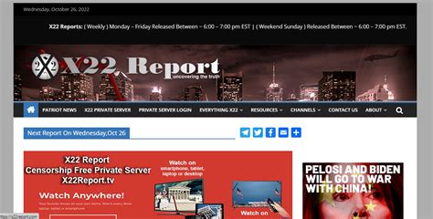 The Best Resources for Following X22 Reports Rumble